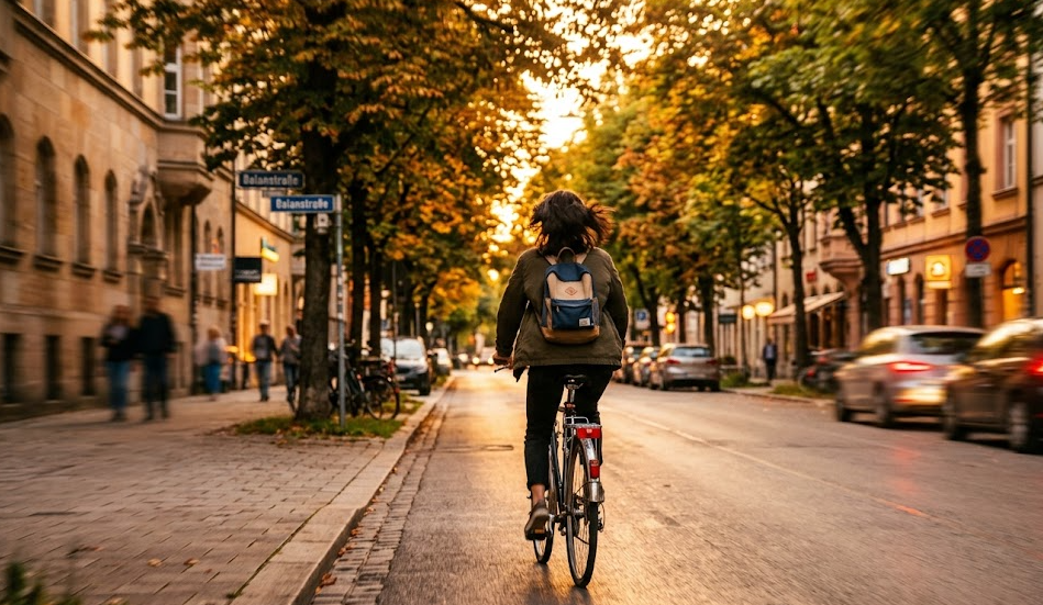 Symbolbild: Radfahren im Alltag